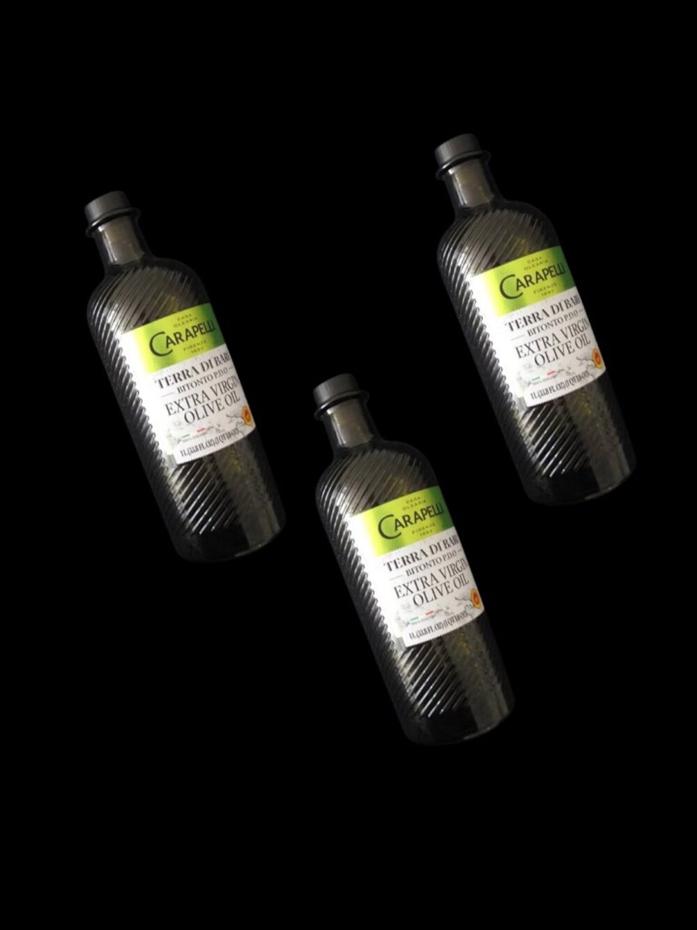 Carapelli Olive O il Empty 3 (three) B_ottle | Decoration or Food Storage